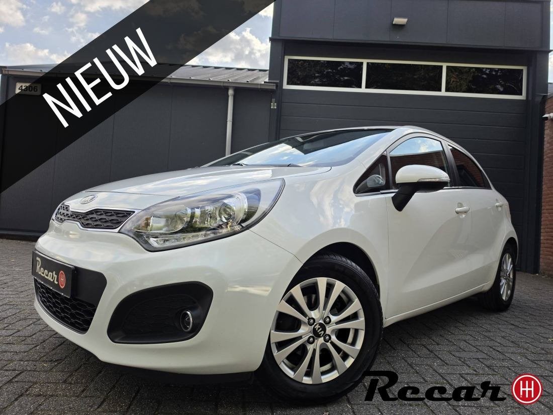 Kia Rio - 1.2 CVVT World Cup Edition/Leer/2eEig/Cruise, 4 cilinders, Wit, Origineel Nederlands, Bedrijf