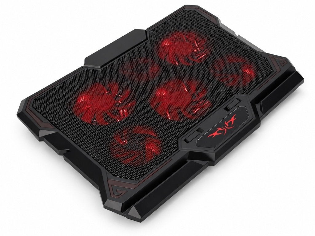 Laptopkoeler 12-17,3 inch met 6 LED-fans en 2 USB-poorten, Computers en Software, Ophalen of Verzenden, Nieuw