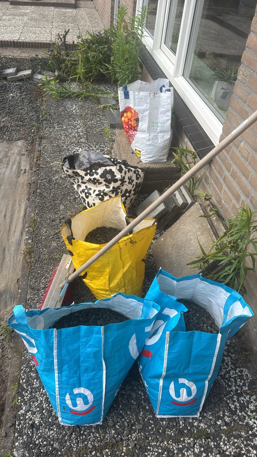 5 zakken grind gratis af te halen, Tuin en Terras, Zand, Ophalen, Gebruikt, Overige typen