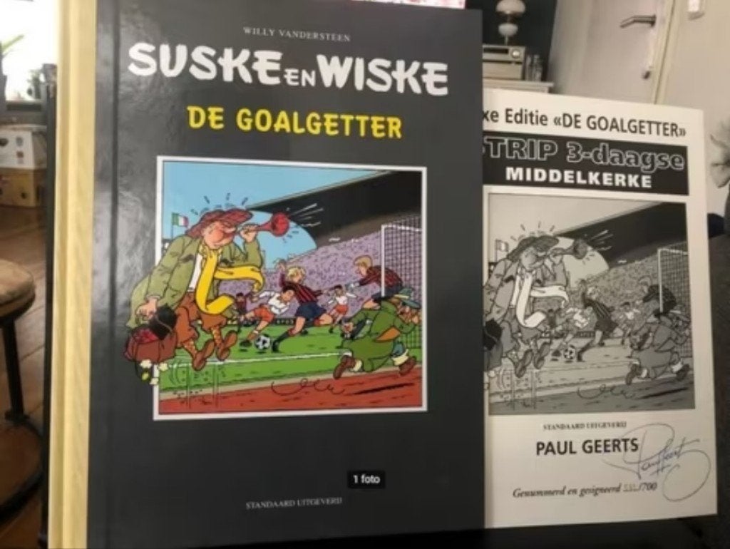De goalgetter middelkerke luxe uitgave hardcover k5, Eén stripboek, Ophalen of Verzenden, Zo goed als nieuw