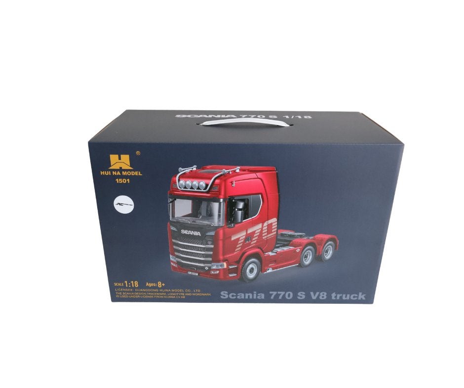 Huina Scania 770 S Tractor Unit 6x4 1/18 Groen, Ophalen of Verzenden, Nieuw, Overige schalen, Onderdeel