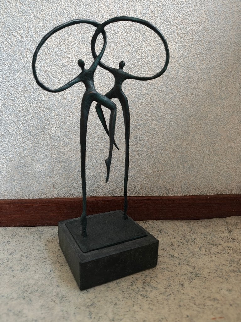 Bronzen beeldje Corry Ammerlaan, Ophalen, Gemerkt, Brons, Beeld
