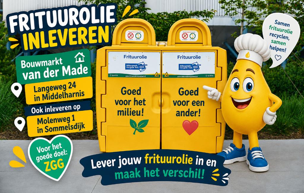 Kom uw oude frituurolie inleveren!, Diversen, Ophalen