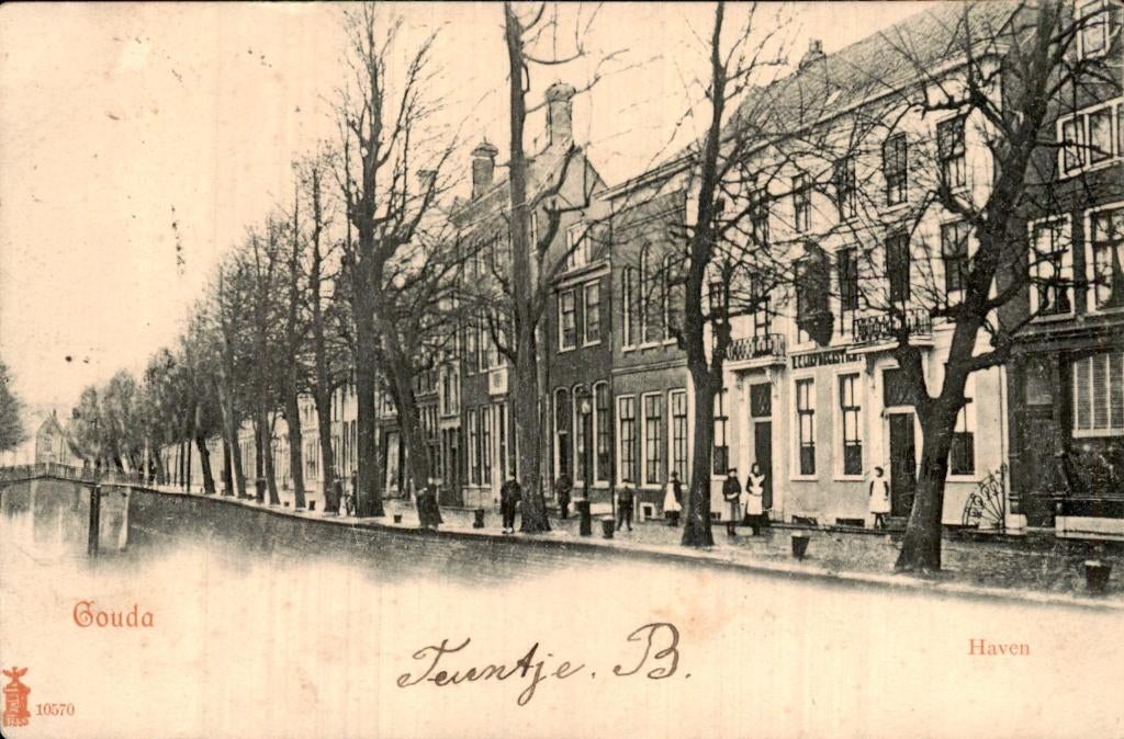 Gouda - Haven - Teuntje B, Ophalen of Verzenden, Voor 1920, Gelopen, Zuid-Holland