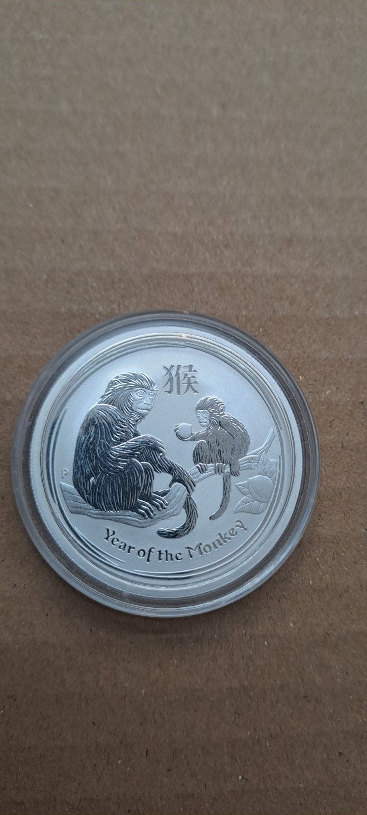 Lunar Serie 2 Year of the Monkey 0,5oz Zilveren Munt, Ophalen of Verzenden, Losse munt, Zilver