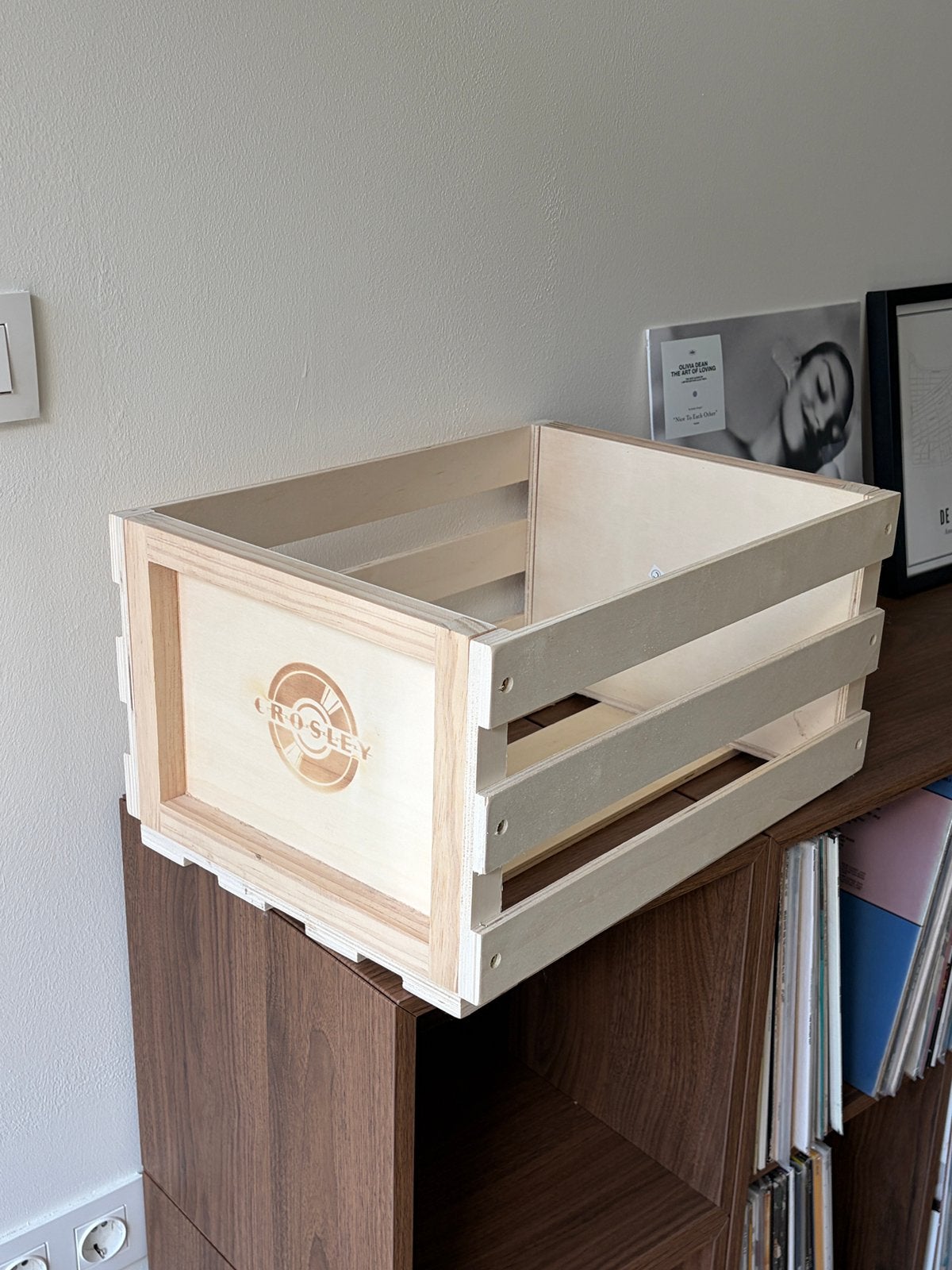 Crosley platenkrat/opbergkrat (circa 75 LP’s), Ophalen, Zo goed als nieuw, Overige merken