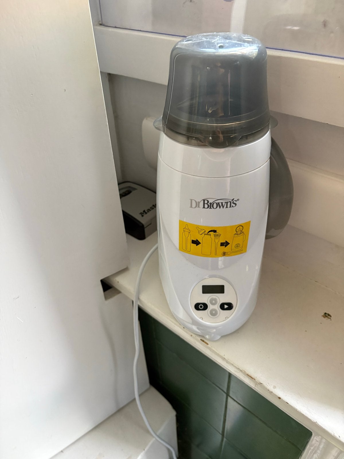 Dr. Brown's flessenwarmer - werkt nog goed, Ophalen of Verzenden, Gebruikt, Flessen- of potjesverwarmer, Dr. Brown's
