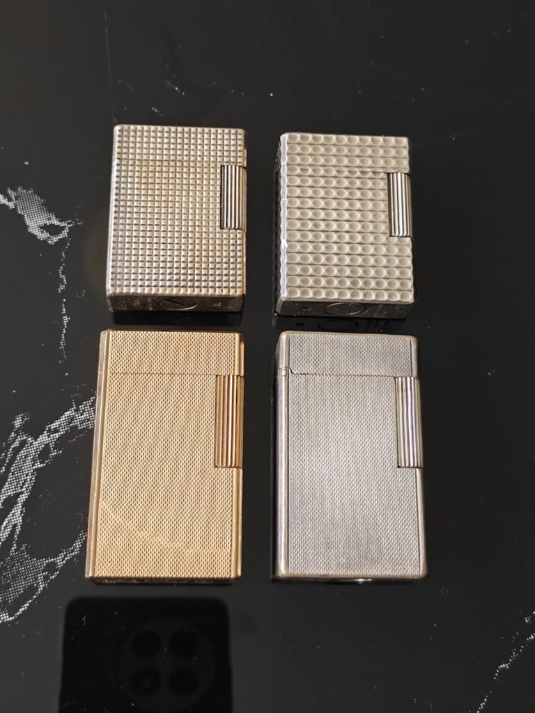 Lot S.T. Dupont Aanstekers (4 stuks) – Voor Reparatie, Verzamelen, Verzenden, Gebruikt, Aansteker