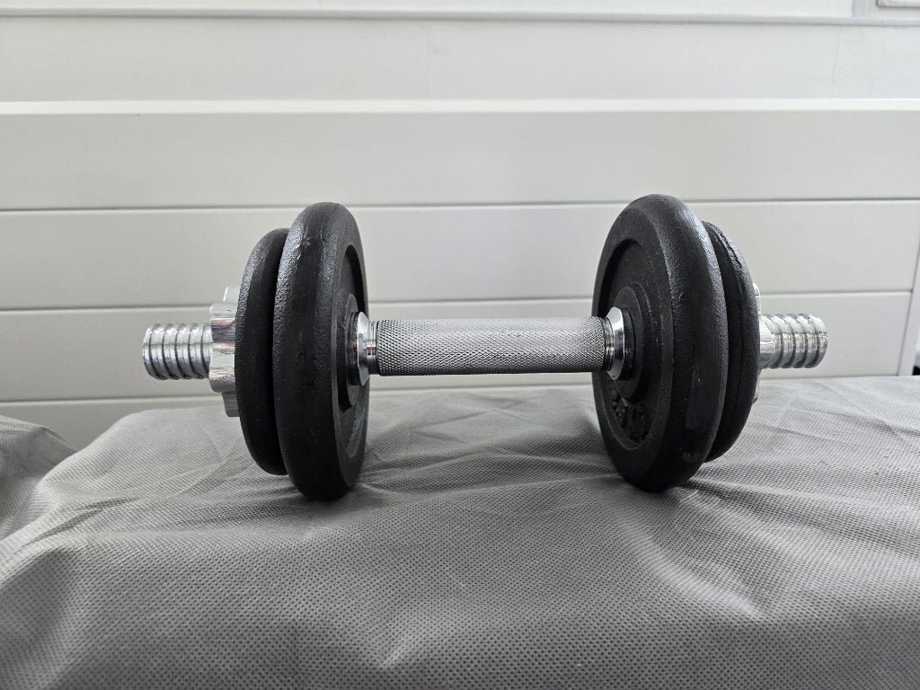 Verstelbare halter Rucanor Dumbbell Combi 10 Profi II, Ophalen of Verzenden, Zo goed als nieuw, Benen, Dumbbell
