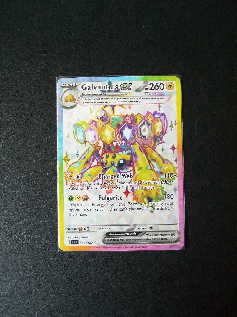 1900: Nieuwe Pokemon Kaart SECRET GALVANTULA HP260 (159/142), Verzenden, Nieuw, Losse kaart, Foil