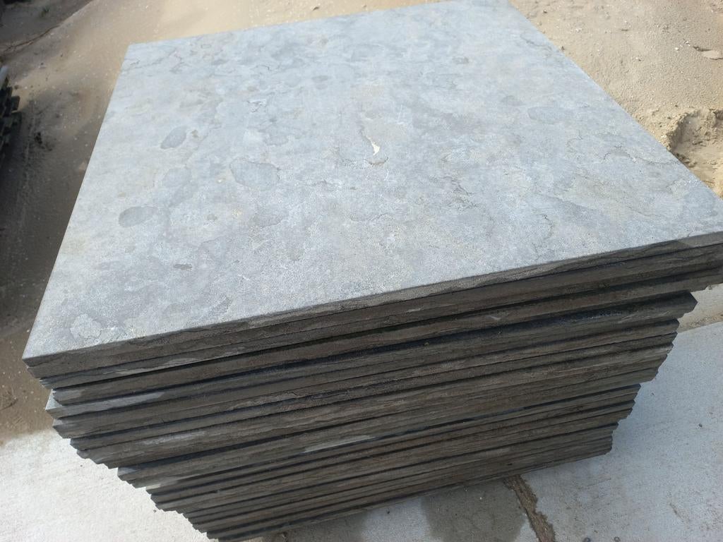Chinees hardsteen tegels 100x100, Tuin en Terras, Tegels en Klinkers, Ophalen, Natuursteen, 10 m² of meer, Terrastegels
