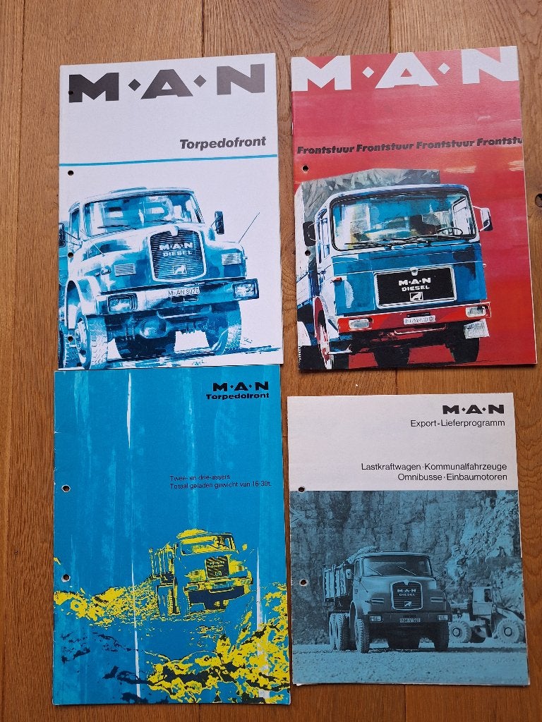 MAN vrachtwagens Ondervloer, torpedo en frontstuur 10 stuks, Boeken, Ophalen of Verzenden, Gelezen, Algemeen