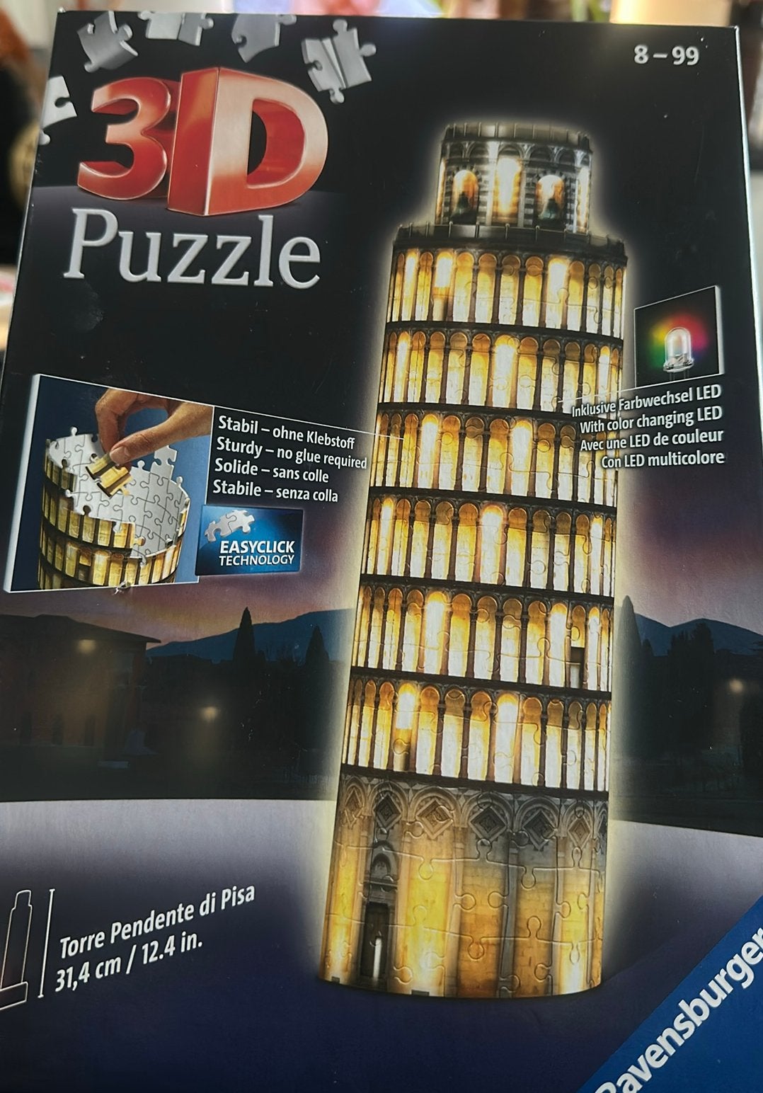 3D puzzel met lampje, Ophalen of Verzenden, Minder dan 500 stukjes, Zo goed als nieuw, Rubik's of 3D-puzzel