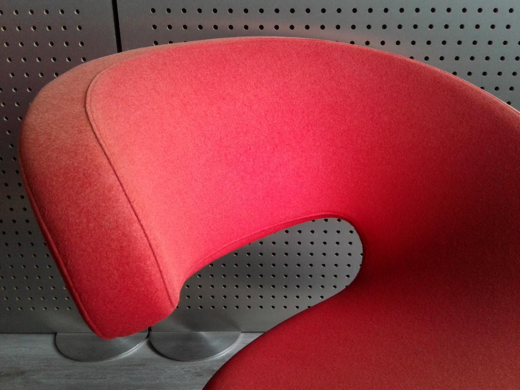 Variér (Stokke) Peel Club (Rood / Oranje), Zeer Mooi!, Huis en Inrichting, Fauteuils, Ophalen, Zo goed als nieuw, Variér, 75 tot 100 cm