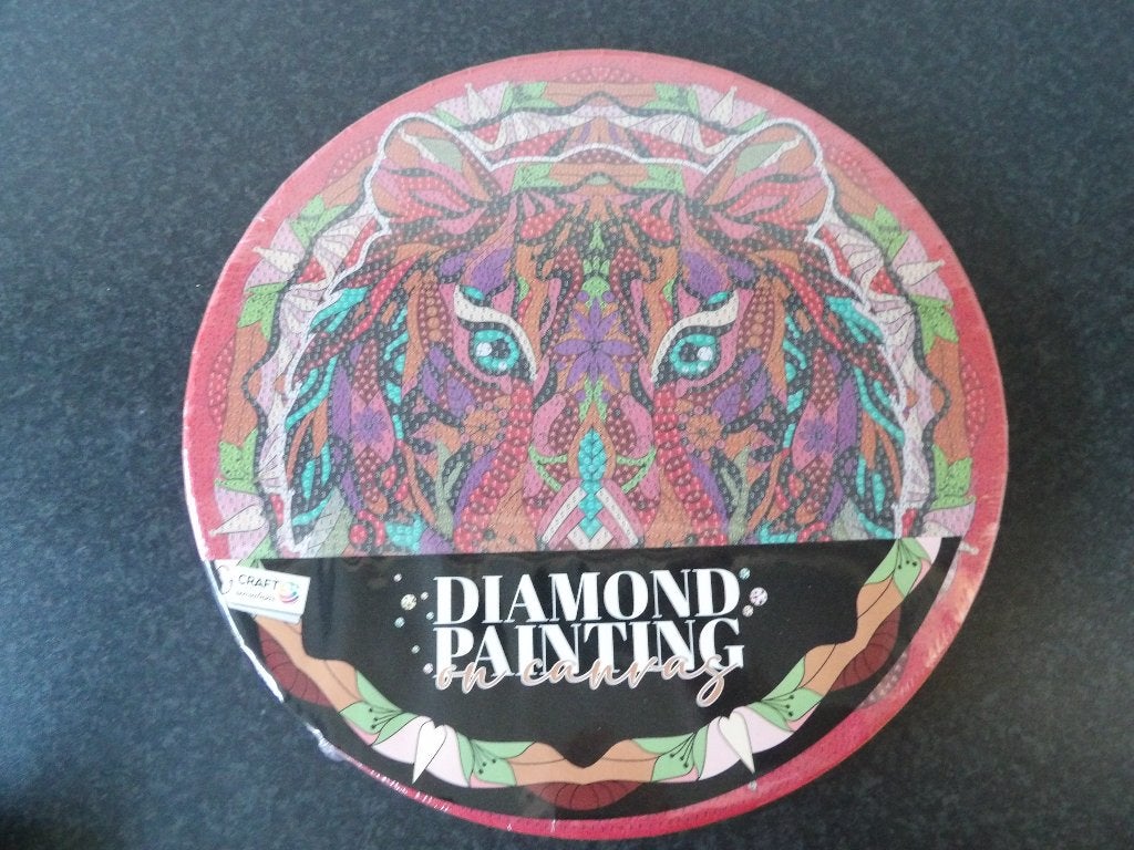 nieuw diamond painting mandala tijger, Ophalen of Verzenden, Nieuw, Dieren, Diamond painting