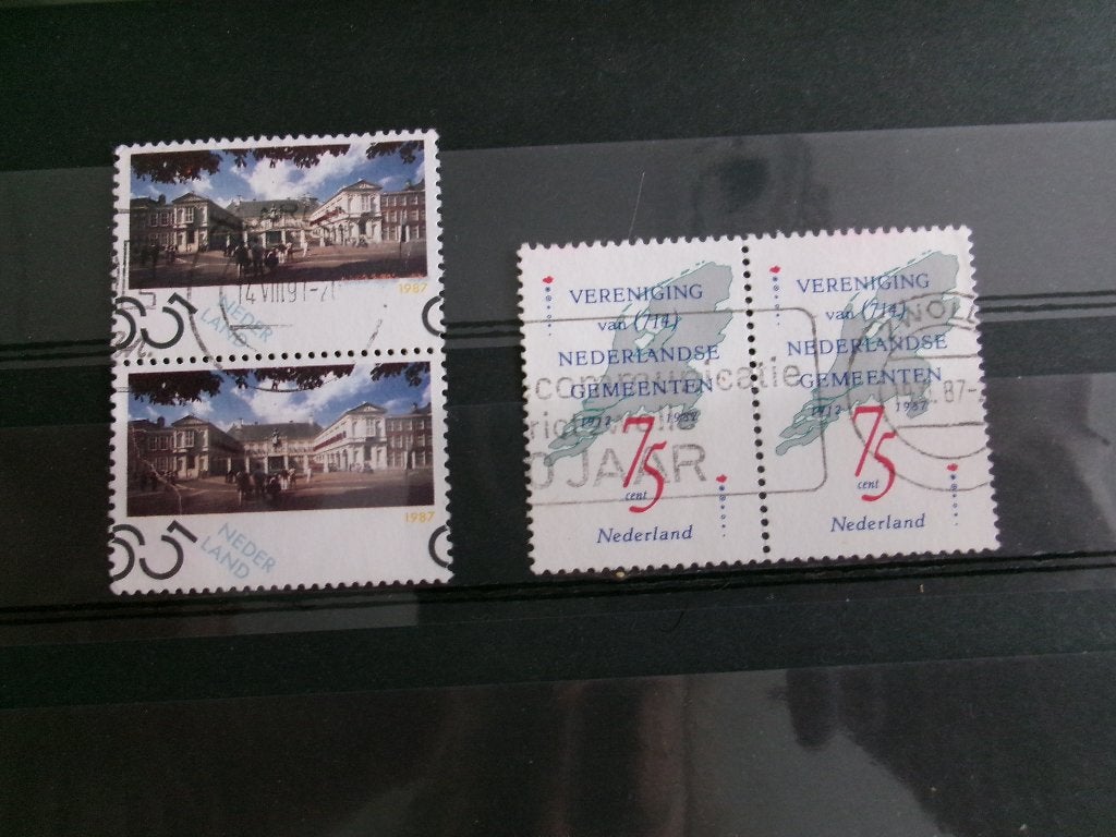 1987 - duo,s paleis noordeinde en gemeenten (962f), Postzegels en Munten, Postzegels | Nederland, Verzenden, Gestempeld