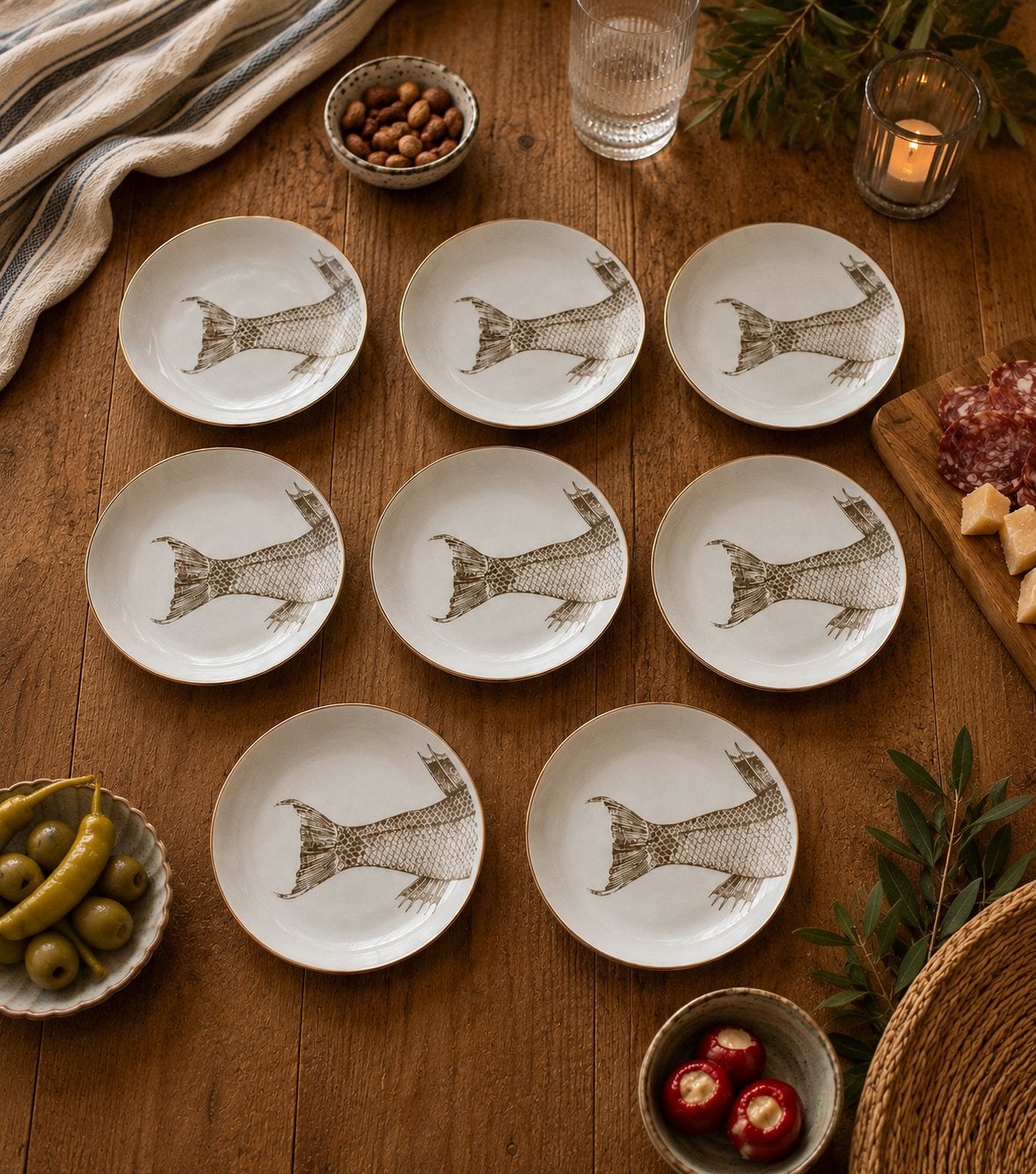 8 Hele tapasbordjes met halve visjes! #Zarahome, Ophalen, Aardewerk, Overige stijlen, Bord(en)