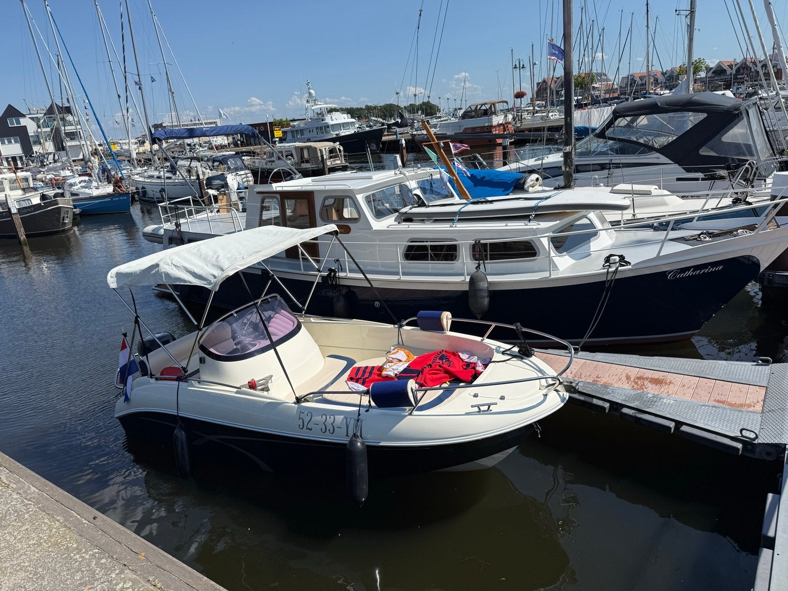 Prins 480 Open met trailer 90pk Suzuki compleet, Benzine, Overige merken, Gebruikt, Afdekzeil