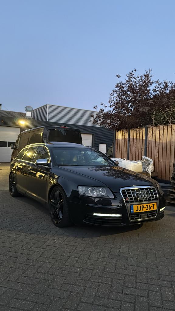Audi S6 Avant 5.2 V10 Quattro, Auto's, 435 pk, 5204 cc, Zwart, Stationwagon