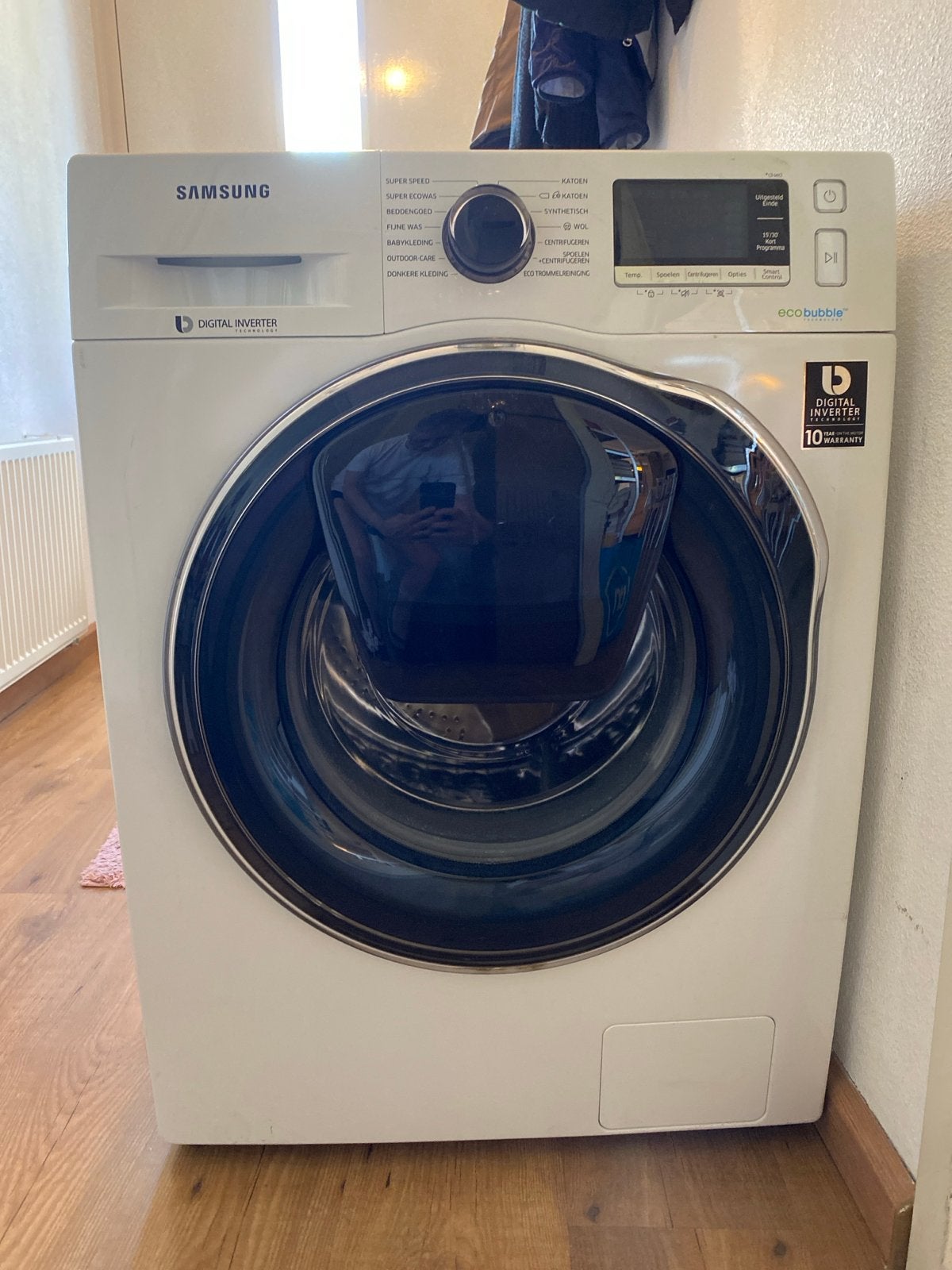 Samsung WW80K6404QW - In prijs verlaagd; moet weg!, 6 tot 8 kg, Ophalen, 1200 tot 1600 toeren, 85 tot 90 cm