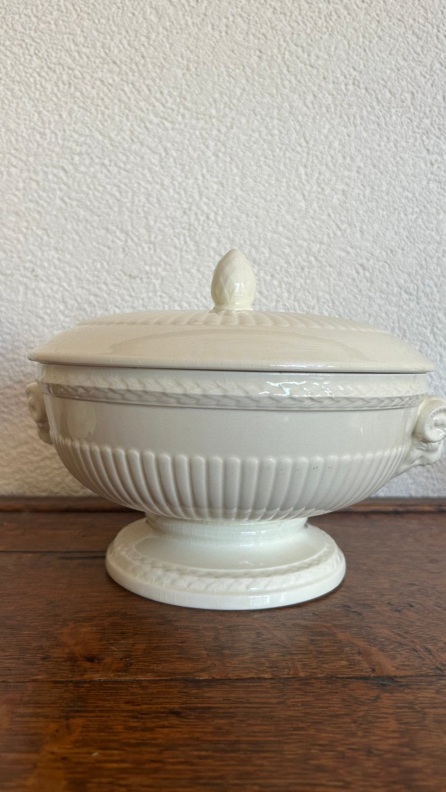 Wedgwood originele oude stempel dekschaal groenten, Ophalen