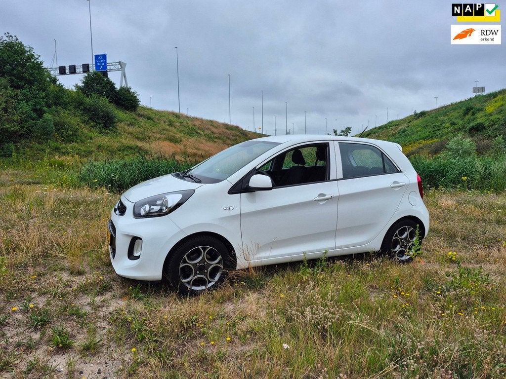 Kia Picanto 1.0 CVVT ComfortLine nav/lm velgen/all weather b, Auto's, Kia, Voorwielaandrijving, Euro 5, Stof, Gebruikt
