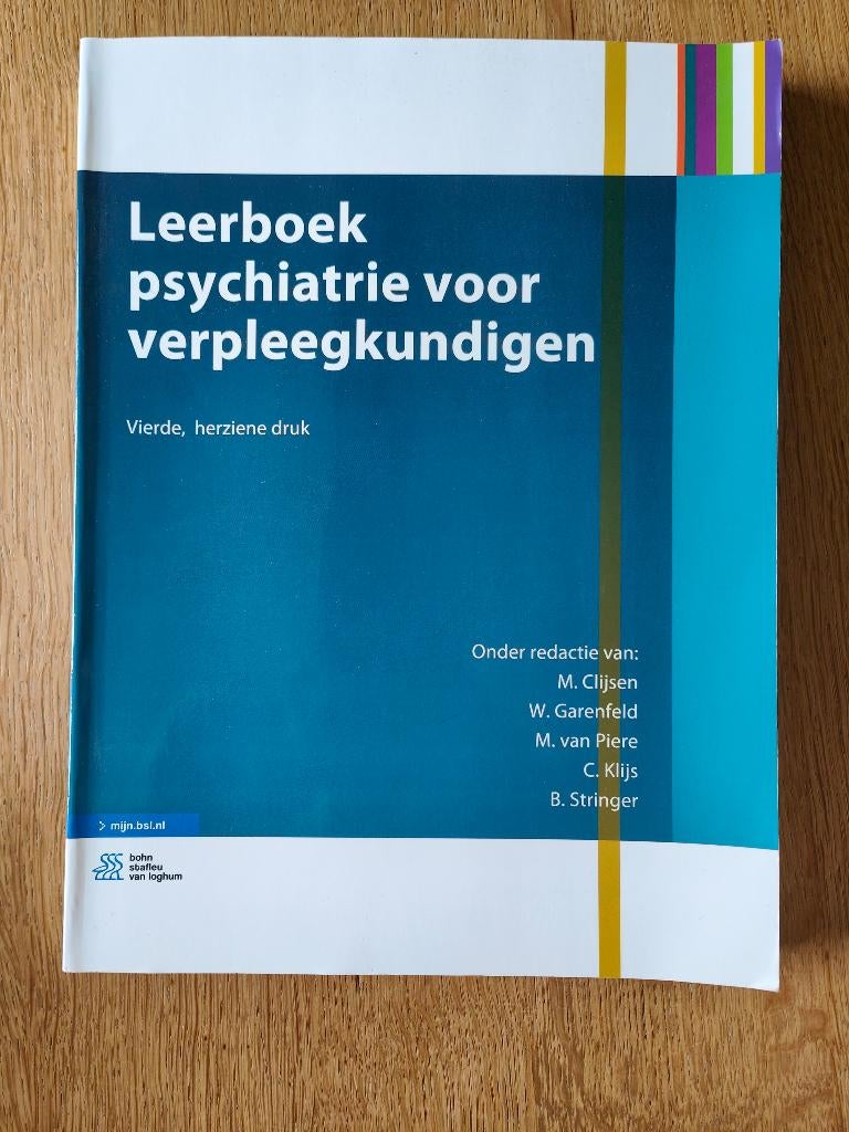 Leerboek psychiatrie voor verpleegkundigen, Boeken, Studieboeken en Cursussen, Nieuw, HBO, Beta, Ophalen of Verzenden