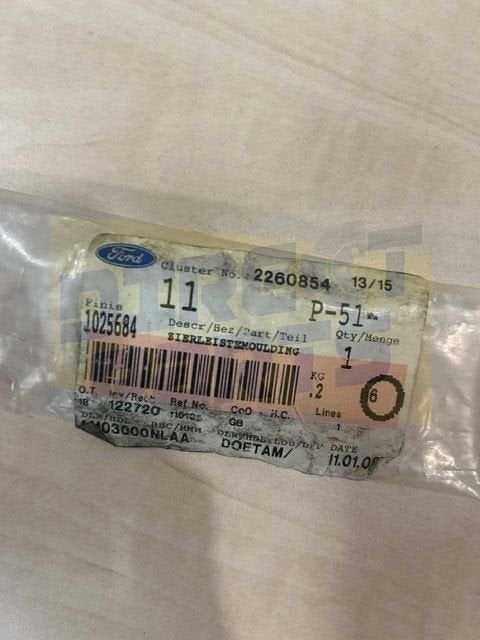 Ford Fiesta/Courier (4/89-111/95) portierlijst L/R 2/96 Orig, -, -, Nieuw, Ophalen of Verzenden