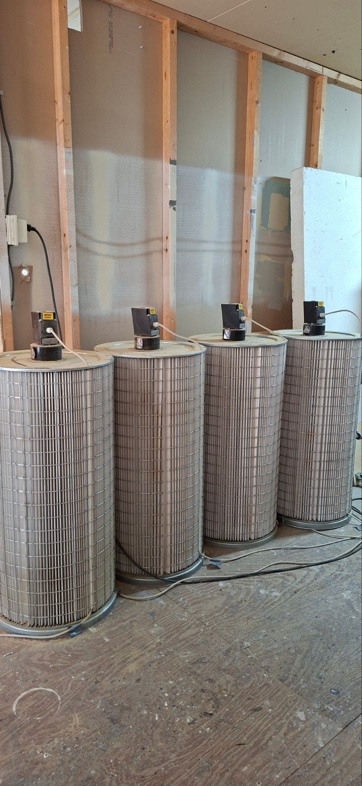 4x Industriële Afzuiger/Ventilator Filters 230V, Ophalen, Gebruikt, Ventilator en Afzuiger