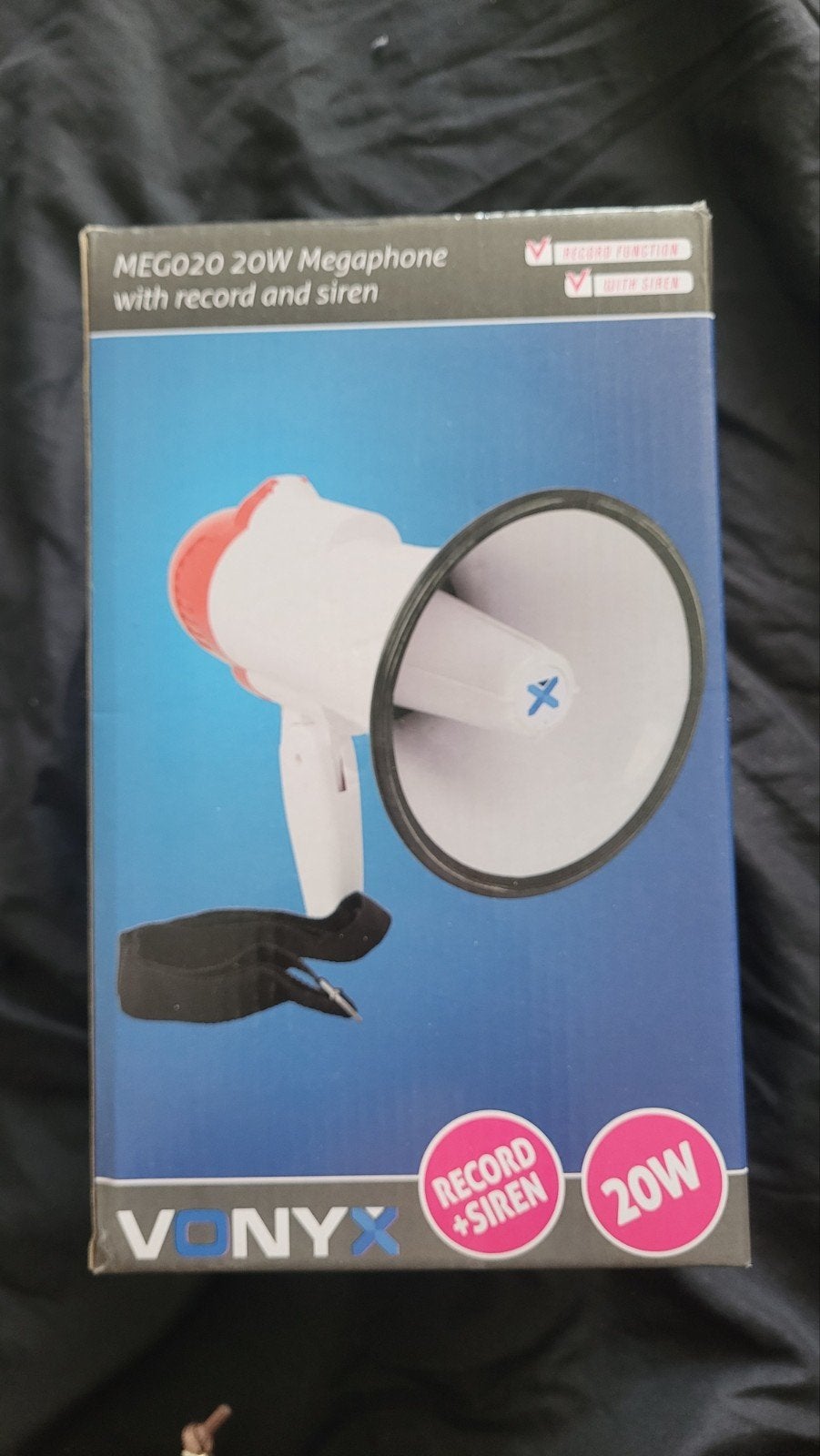 Vonyx MEGO20 Megaphone met opname- en sirenefunctie