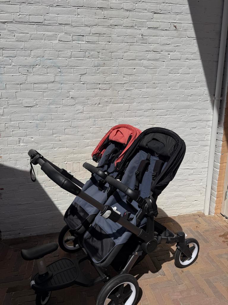 Bugaboo Donkey 5 Duowagen met veel accessoires, Ophalen, Gebruikt, Bugaboo, Combiwagen