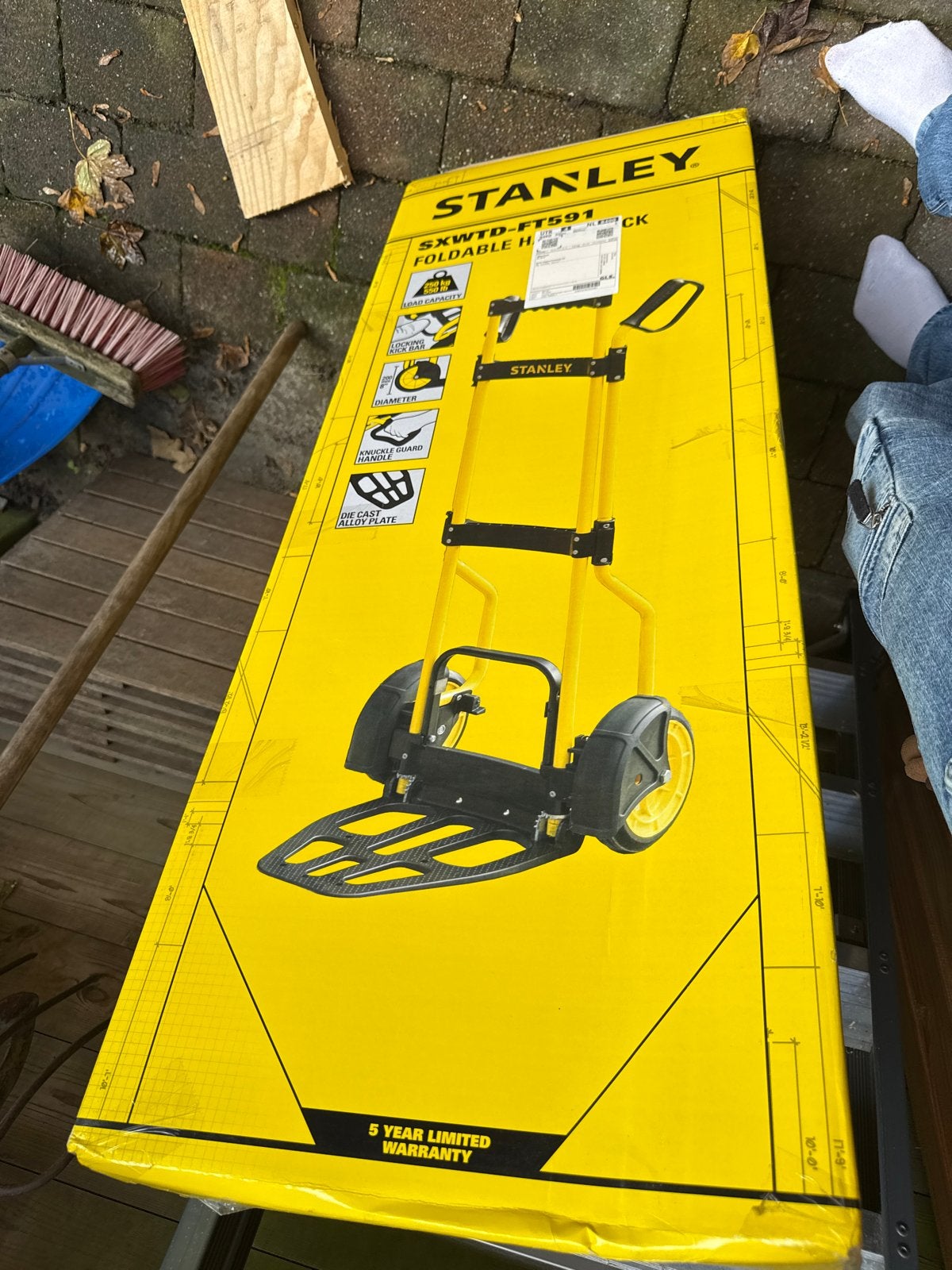 Stanley SXWTD-FT591 Opvouwbare Steekwagen - Nieuw in doos, Ophalen of Verzenden, Nieuw