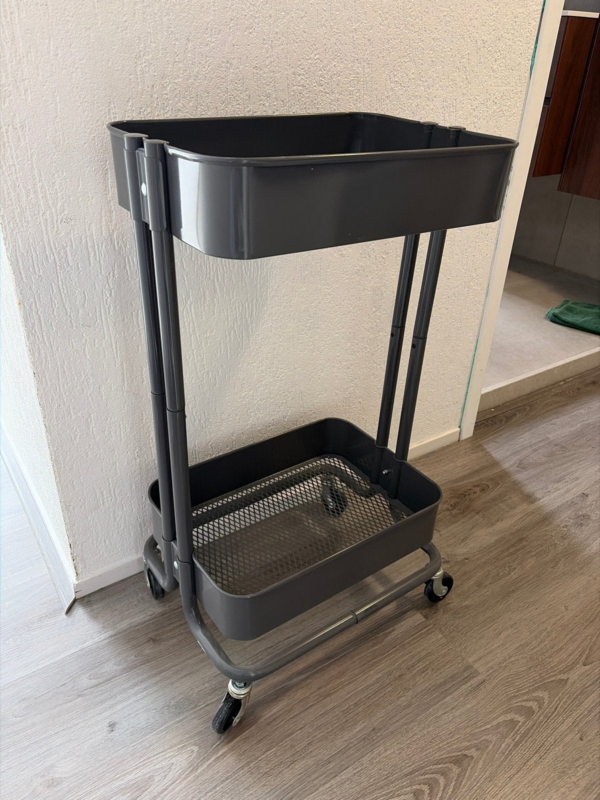IKEA RÅSKOG Roltafel - Donkergrijs, Ophalen, Gebruikt, Grijs, Metaal