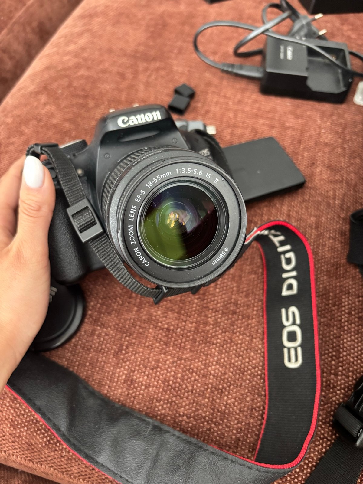 Canon EOS 600D spiegelreflexcamera met 18-55mm lens en acces, Audio, Tv en Foto, Fotocamera's Digitaal, Gebruikt, Spiegelreflex