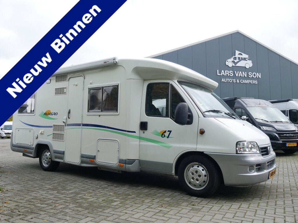 Chausson Allegro 67, Airco, 6.50 Meter Half Integraal, Frans, Caravans en Kamperen, Campers, Bedrijf, tot en met 2, Half-integraal