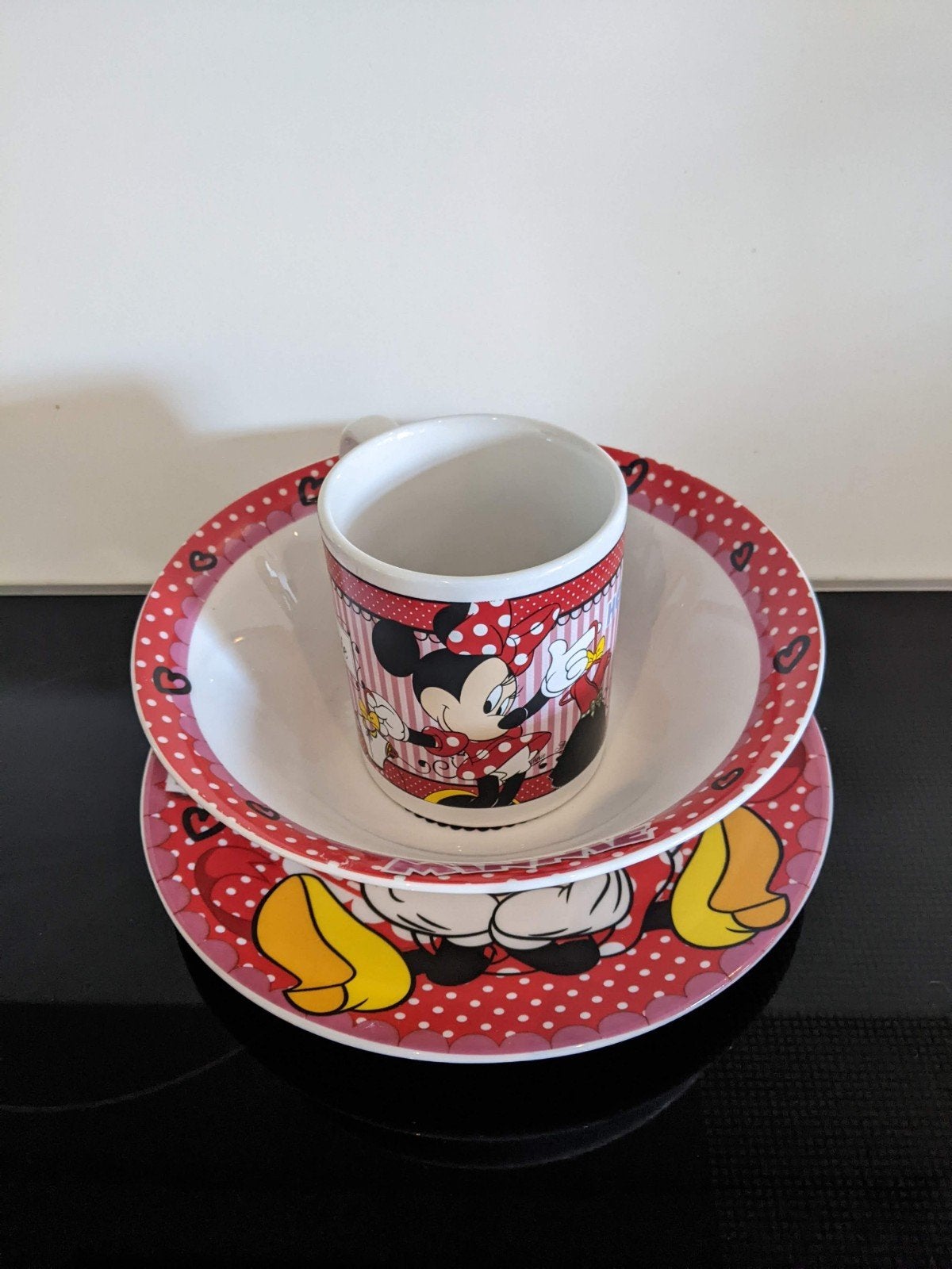 Disney bordje, schaaltje en beker, Overige typen, Ophalen of Verzenden, Zo goed als nieuw, Overige stijlen