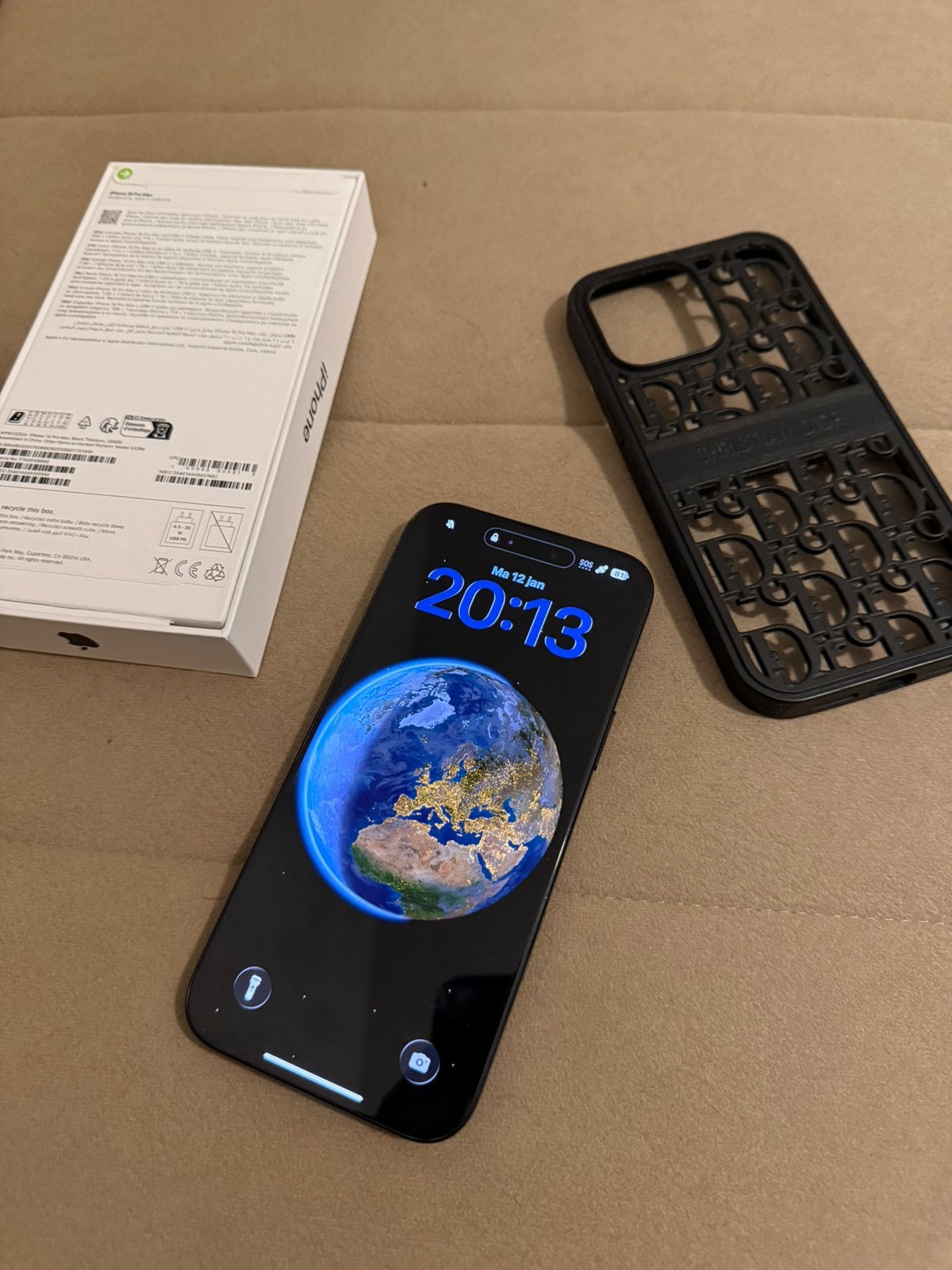 Iphone 16 pro max256gb, Telecommunicatie, Mobiele telefoons | Apple iPhone, Zwart, IPhone 16 Pro Max, Zo goed als nieuw, Zonder simlock