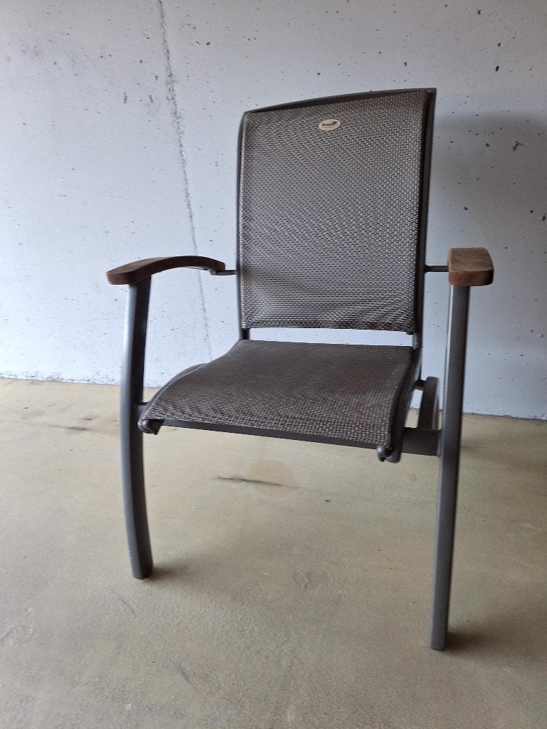 2 Hartman stapelbare tuinstoelen/ terrasstoelen, Tuin en Terras, Tuinstoelen, Ophalen, Gebruikt, Metaal, Stapelbaar