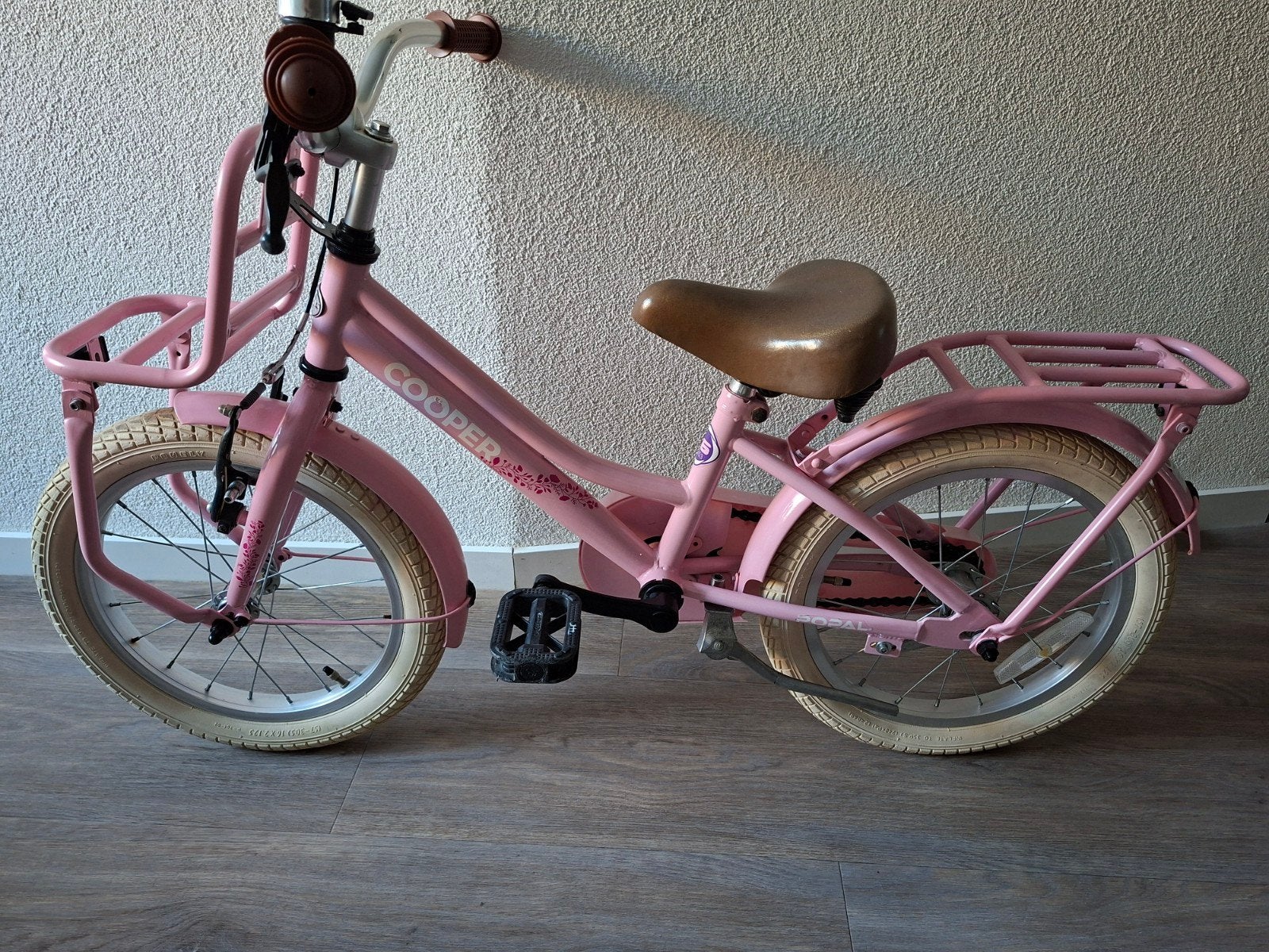 meisjes fiets 16 inch popal cooper zeer netjes, Ophalen, Zo goed als nieuw, 16 inch, Handrem