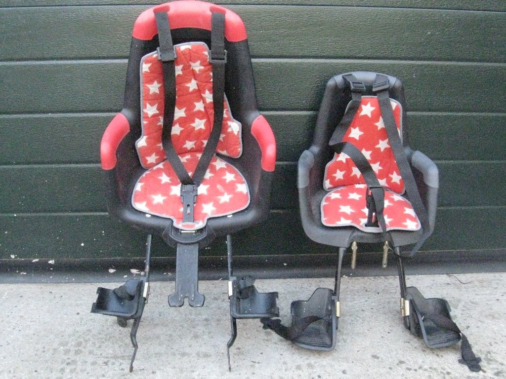 2x Bobike fietsstoelen 1x voor en 1 x achter, Ophalen, Gebruikt, Bobike
