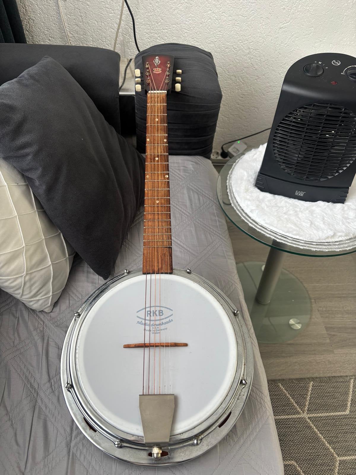 Banjo gitaar 6 snaren, Muziek en Instrumenten, Snaarinstrumenten | Gitaren | Akoestisch, Ophalen of Verzenden, Zo goed als nieuw