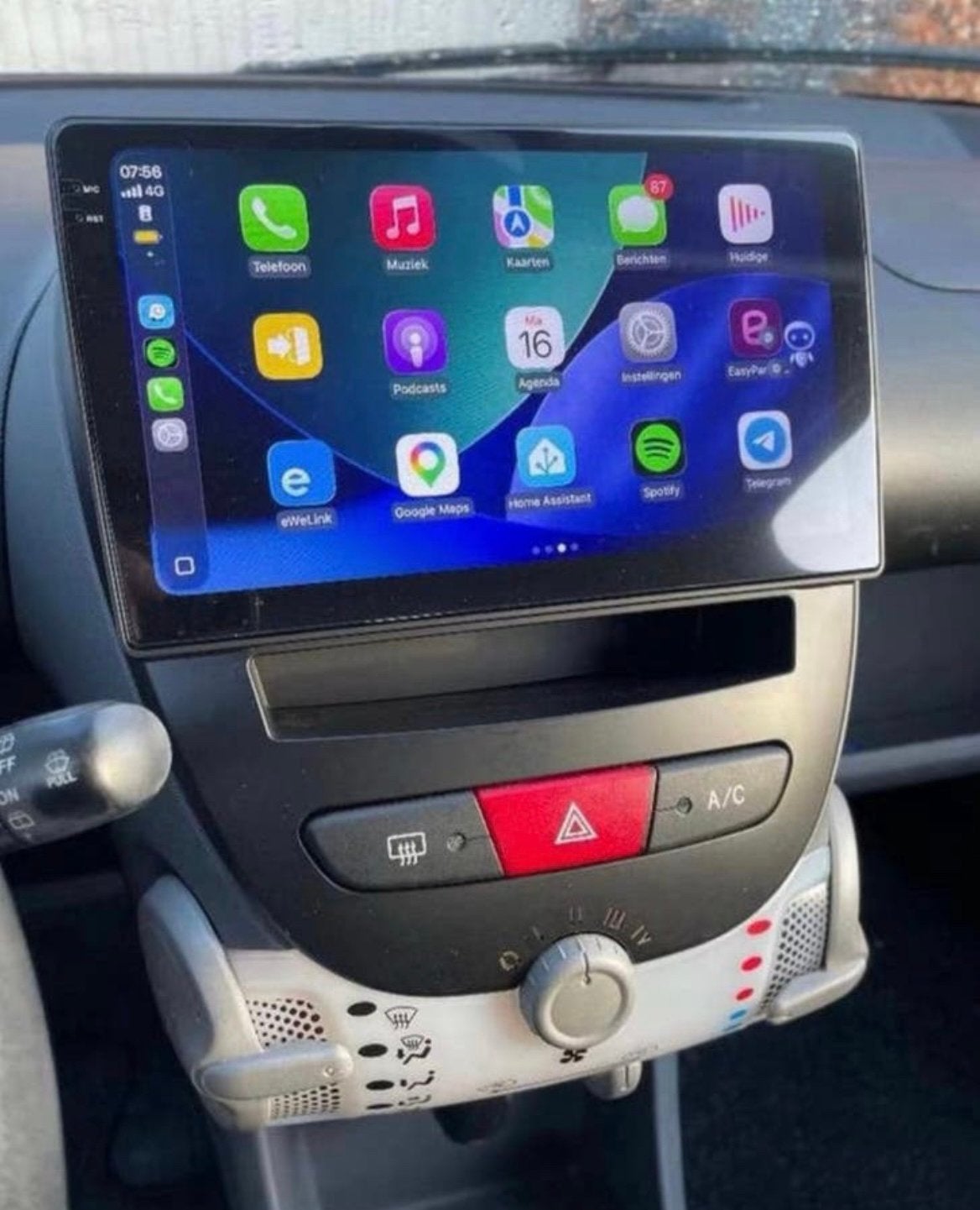 Apple carplay Peugeot 107 Citroen C1 Toyota Aygo, Ophalen of Verzenden, Nieuw