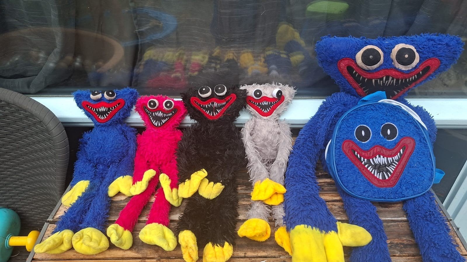 5 Huggy Wuggy knuffels met unieke tas - Op=Op!, Ophalen, Zo goed als nieuw