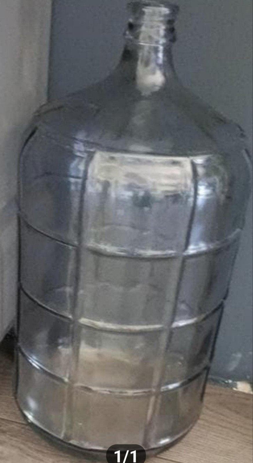 Glazen fles xl, Ophalen