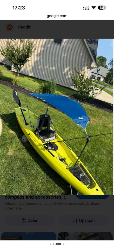 Hobie kayak bimini zonnescherm, Watersport en Boten, Kano's, Ophalen of Verzenden, Nieuw, Eén persoon, Overige typen