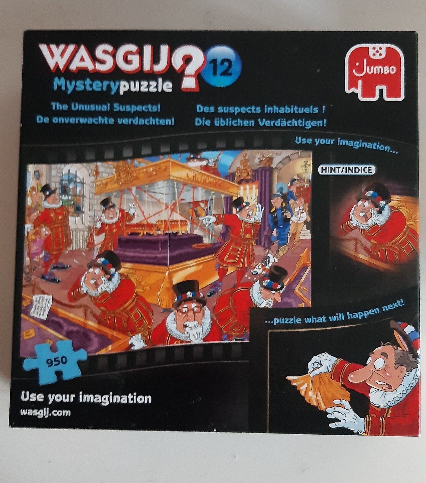 Wasgij Mystery 12: De onverwachte verdachten (950 stukjes), Ophalen of Verzenden, Meer dan 50 stukjes, Gebruikt, 6 jaar of ouder