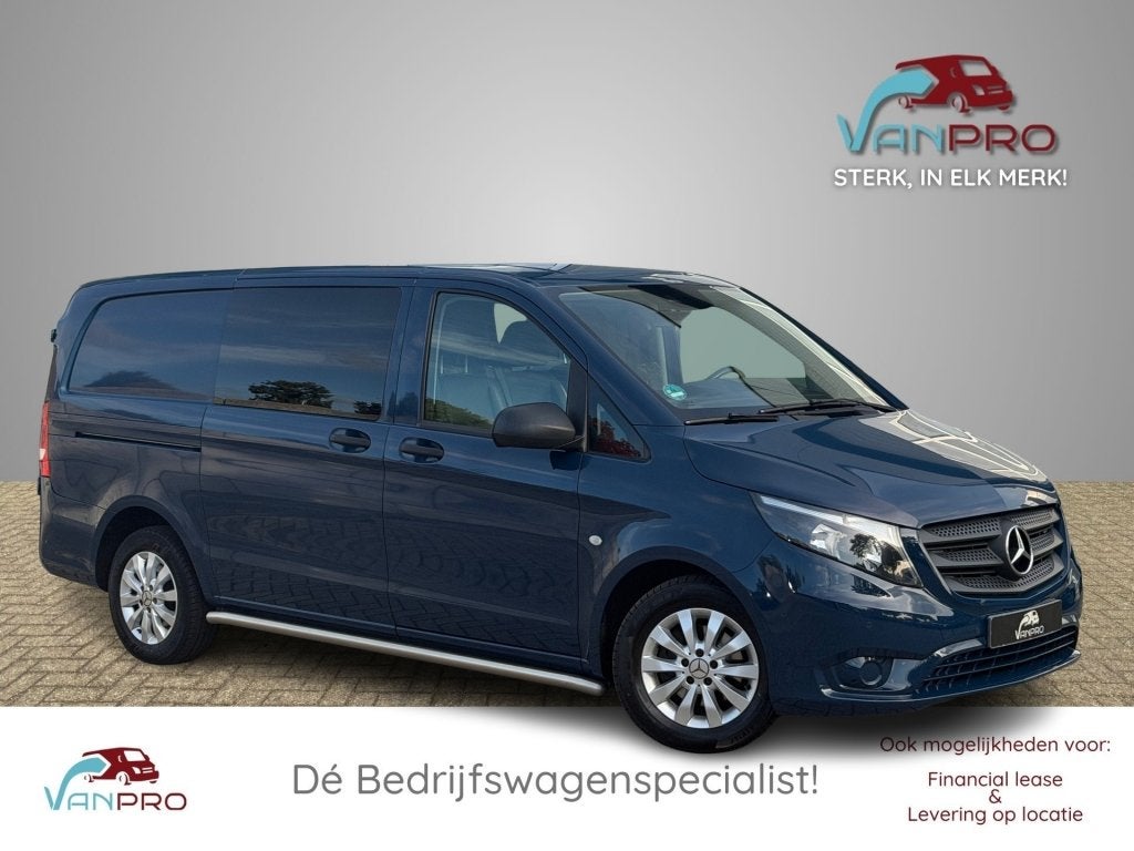 Mercedes-benz VITO 114 CDI Automaat Dubbel Cabine L2 / Leder, Auto's, Automaat, 136 pk, 4 cilinders, Verwarmde buitenspiegels