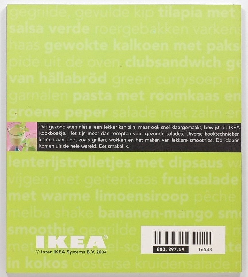 Snel en gezond - IKEA kookboek (2004), Boeken, Kookboeken, Verzenden, Zo goed als nieuw, Gezond koken