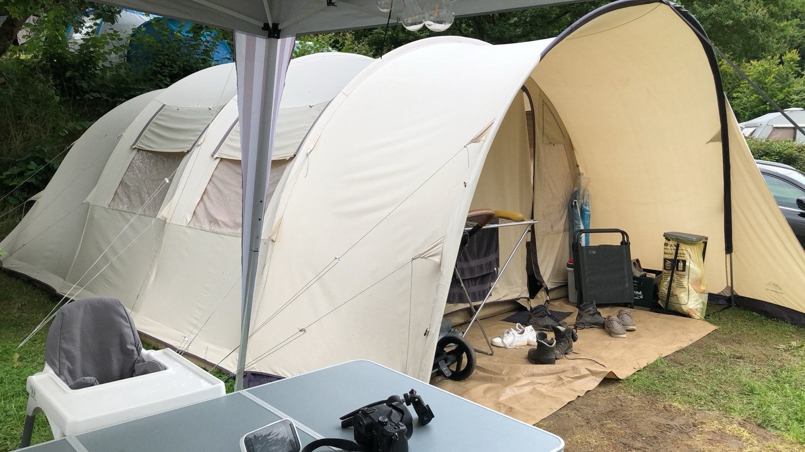 Bardani Villanova 400 tunneltent - 5 persoons, Ophalen, Gebruikt, Tot en met 5
