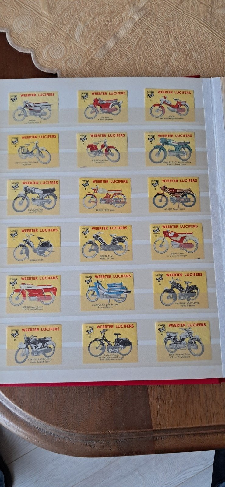 Weerter vlinder bromfiets lucifer eticketten, Verzamelen, Ophalen of Verzenden, Zo goed als nieuw, Sigarenbandjes